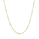 14k Yellow Gold Classic Box Chain 0.7mm-2