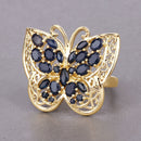 2.86 Carat Genuine Blue Sapphire .925 Sterling Silver Ring-4