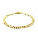 10k Yellow Gold Classic Miami Cuban Solid Bracelet (4.90 mm)-2