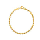 Silk Rope Chain Bracelet in 14k Yellow Gold  (3.00 mm)-1