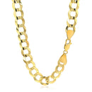 14k Yellow Gold Solid Curb Chain 10.0mm-3
