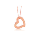 14k Rose Gold Heart Pendant-2