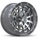 Overland Sector Badlander Forged 17x9 +0 5x139.7mm 108mm Gloss Gun Metal Machined Face-1