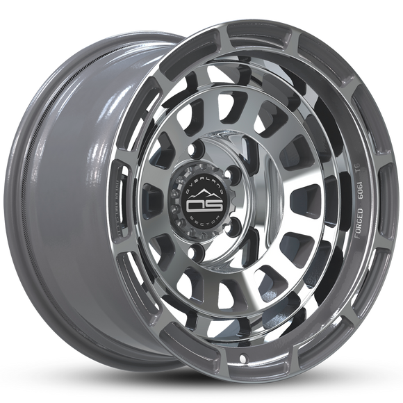 Overland Sector Badlander Forged 17x9 -35 6x139.7mm 106.1mm Gloss Gun Metal Machined Face