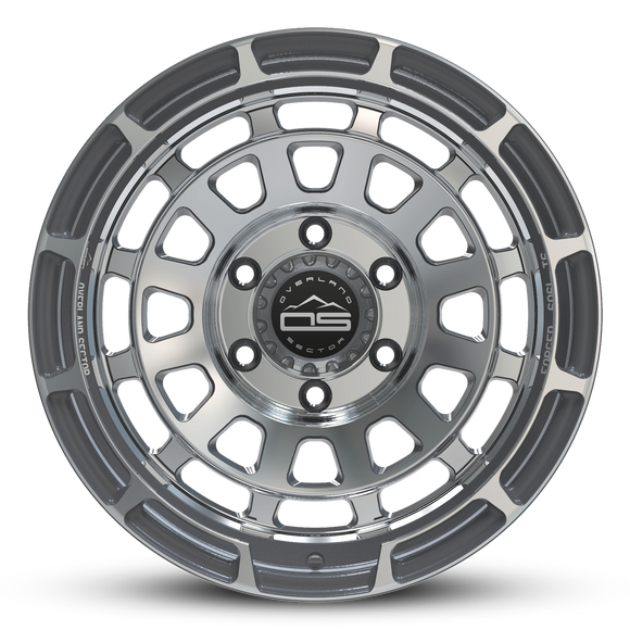 Overland Sector Badlander Forged 17x9 +0 5x114.3mm 73.1mm Gloss Gun Metal Machined Face