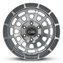 Overland Sector Badlander Forged 17x9 -12 6x139.7mm 106.1mm Gloss Gun Metal Machined Face-2
