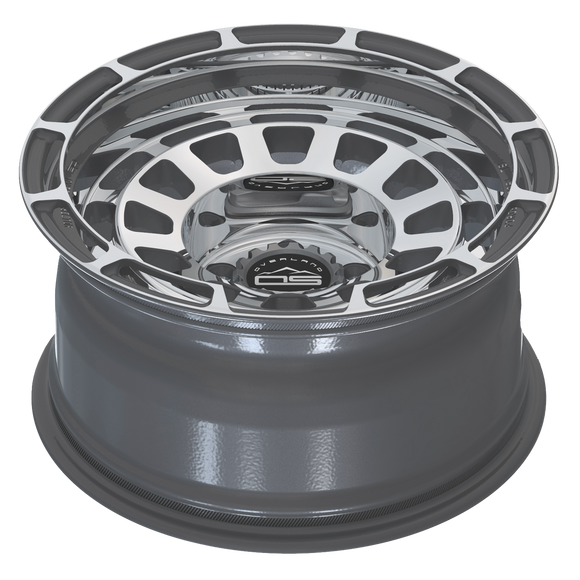Overland Sector Badlander Forged 17x9 +0 5x114.3mm 73.1mm Gloss Gun Metal Machined Face