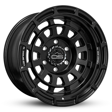 Overland Sector Badlander Forged 17x9 -12 6x139.7mm 106.1mm All Satin Black