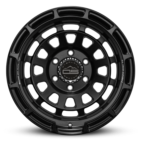 Overland Sector Badlander Forged 17x9 -12 6x139.7mm 106.1mm All Satin Black