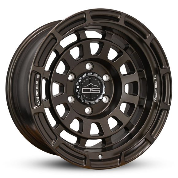 Overland Sector Badlander Forged 17x9 -12 6x139.7mm 106.1mm All Satin Mocha Bronze