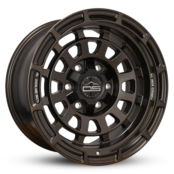 Overland Sector Badlander Forged 17x9 +0 6x135/6x139.7mm 106.1mm All Satin Mocha Bronze