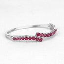 9.10 Carat Glass Filled Ruby .925 Sterling Silver Bangle-8