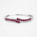 9.10 Carat Glass Filled Ruby .925 Sterling Silver Bangle-10