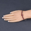 9.10 Carat Glass Filled Ruby .925 Sterling Silver Bangle-11