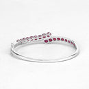 9.10 Carat Glass Filled Ruby .925 Sterling Silver Bangle-12