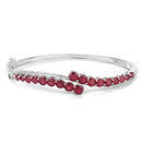9.10 Carat Glass Filled Ruby .925 Sterling Silver Bangle-7