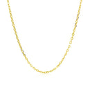 18k Yellow Gold Diamond Cut Cable Link Chain (1.40 mm)-2