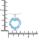1.90 Carat Genuine Swiss Blue Topaz .925 Sterling Silver Pendant-3