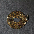14k Yellow Gold Diamond-Cut Alternating Bead Chain 1.5mm-6