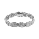 .925 Sterling Silver 3.0 Cttw Prong Set Diamond Art Deco Style Tennis Bracelet (I-J Color, I2-I3 Clarity) - 7.25"-2