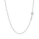 14k White Gold Singapore Chain 0.8mm-3