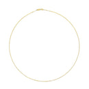 Solid 14K Yellow Gold 0.75mm Classic Box Chain Necklace. Unisex Chain - Size 16 Inches-3