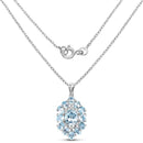 10.06 Carat Genuine Blue Topaz .925 Sterling Silver Pendant-2