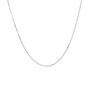 10k White Gold Classic Box Chain (0.45 mm)-2