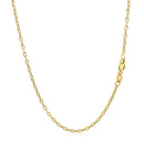 Double Extendable Cable Chain in 14k Yellow Gold (1.9mm)-3