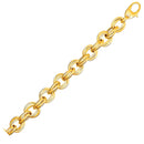 Twisted Double Link Bracelet in 14k Yellow Gold-2