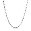 2.5mm 14k White Gold Pendant Chain with Textured Links-2