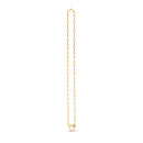14k Yellow Gold Heart Element Paperclip Necklace-1