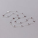 8.10 Carat Genuine Garnet .925 Sterling Silver Necklace-3