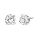 14K White Gold 3/4 Cttw Lab Grown Diamond 4-Prong Classic Stud Earrings (F-G Color, VS2-SI1 Clarity)-4