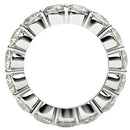 Round Cut Lab Grown Diamond Eternity Ring in 14k White Gold (5 cttw FG/VS2)-3