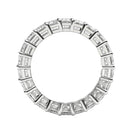 Emerald Cut Lab Grown Diamond Eternity Ring in 14k White Gold (2 cttw FG/VS2)-3