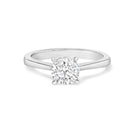 14K White Gold 1.0 Cttw Round Lab Grown Diamond Eagle Claw 4-Prong Set Solitaire Engagement Ring (F-G Color, VS2-SI1 Clarity) - Ring Size 7-1
