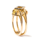 14K Yellow Gold 15x15 MM Marquise Cut Yellow Topaz and Diamond Accent Statement Cocktail Ring (G-H Color, SI1-SI2 Clarity)-3
