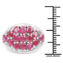 3.00 Carat Genuine Ruby .925 Sterling Silver Ring-3