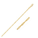 14k Yellow Gold Singapore Chain 1.5mm-1