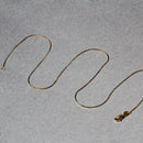 14k Yellow Gold Round Snake Chain 0.7mm-5