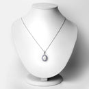 2.26 Carat Genuine Opal and Tanzanite .925 Sterling Silver Pendant-2