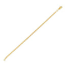 Moon Cut Bead Chain Bracelet in 14k Yellow Gold  (3.00 mm)-1