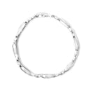 .925 Sterling Silver 1 3/4 Cttw Diamond Wave and X Link Tennis Bracelet (I-J Color, I3 Clarity) - 7"-3
