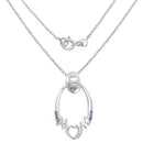 0.18 Carat Genuine Tanzanite .925 Sterling Silver Pendant-2