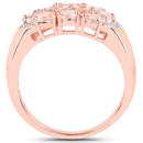 1.50 Carat Genuine Morganite .925 Sterling Silver Ring-3