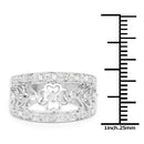 0.31 Carat Genuine White Diamond .925 Sterling Silver Ring-3