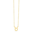 14K Yellow Gold Taurus Necklace-1