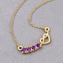 0.24 Carat Genuine Amethyst .925 Sterling Silver Necklace-3