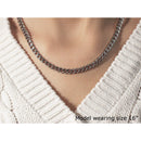 5.5mm 14k White Gold Miami Cuban Semi Solid Chain-4